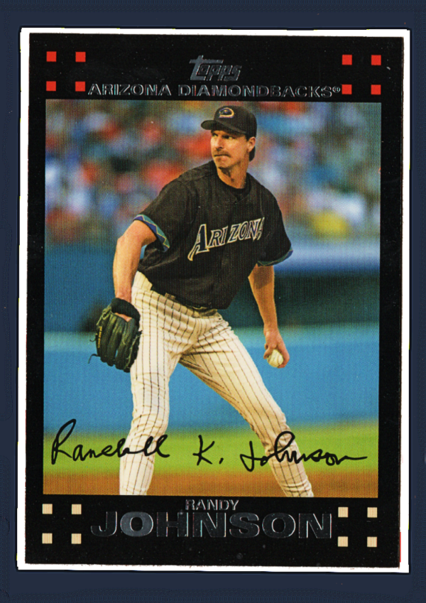 2007 Topps #560 - Randy Johnson HOF Power Pitcher, Strong Legacy - D'Backs