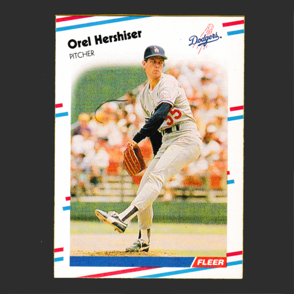 1988 Fleer 518 Orel Hershiser - Los Angeles Dodgers
