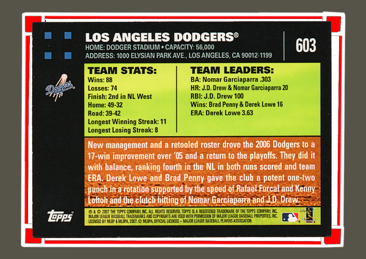 2007 Topps - Team's Group Photos - Select From 13 MLB Team Players Group Photos - Image 3