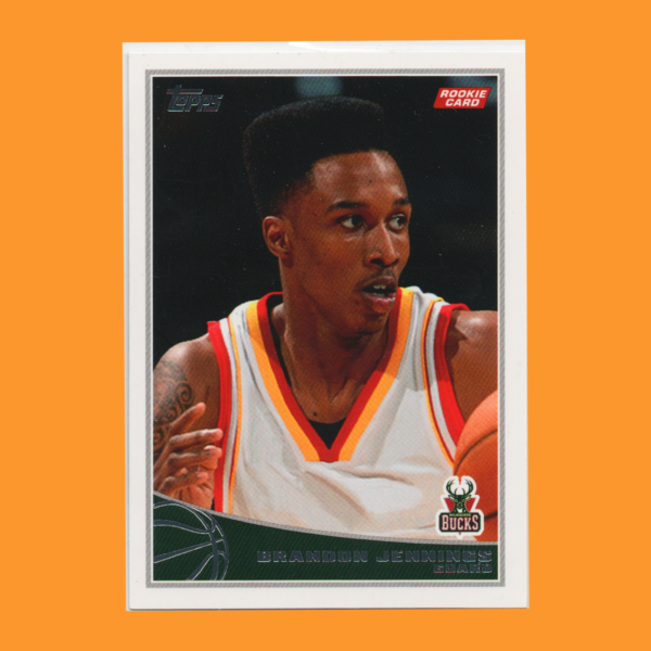 2009-10 Topps - #322 Brandon Jennings Rookie - Bucks