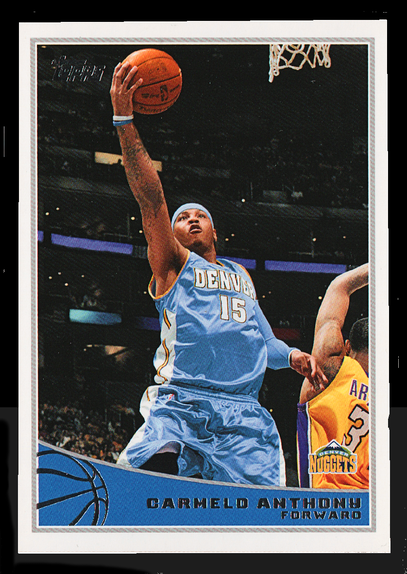 2009 Topps NBA - #62 Carmelo Anthony - Denver Nuggets Forward Collectible