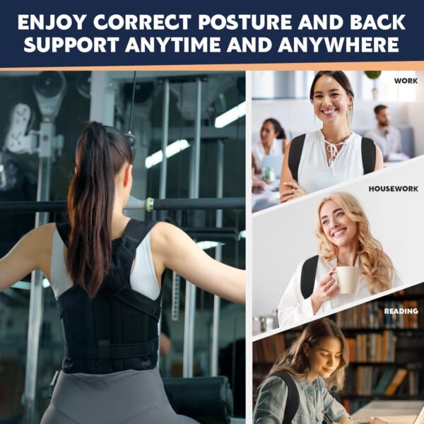 Adjustable AOFIT Back Brace for Men & Women - Relieve Back Pain, Improve Posture - Image 3