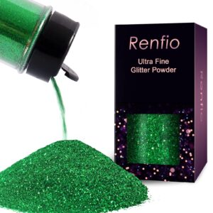 Renfio Ultra Fine Glitter Powder Metallic Resin Glitter 2.11 Oz 60g PET Flake...