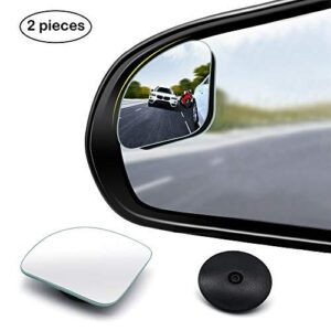 2 Pk Fan Shaped Blind Spot Mirror 360 Degree Adjustable HD Glass for Car|Van|SUV