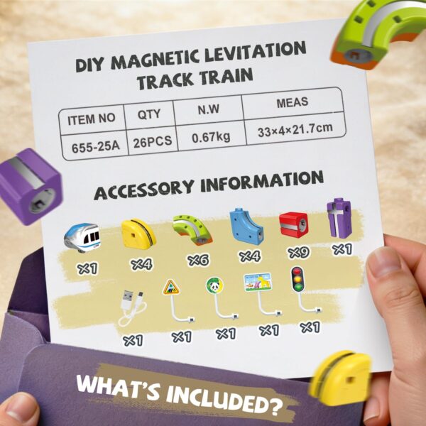 Electric Train Set with 3D Flexible Track for Kids Ages 3-8 STEM Building Train - Image 6