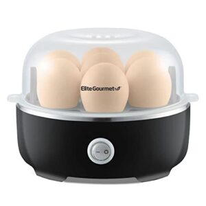 Elite Gourmet 7-Egg Electric Cooker - Versatile Soft to Hard Boil