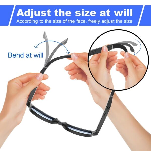 TnoxHD Smart Glasses Bluetooth Glasses with Speakers for Women Men Clear Call... - Image 6