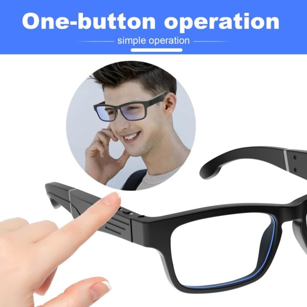 TnoxHD Smart Glasses Bluetooth Glasses with Speakers for Women Men Clear Call... - Image 7