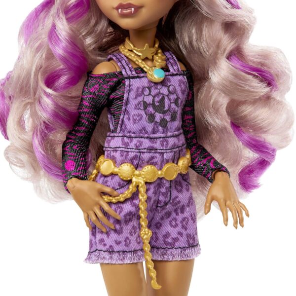 Monster High Doll, Clawdeen Wolf with Purple Streaked Hair in Signature Look ... - Image 5