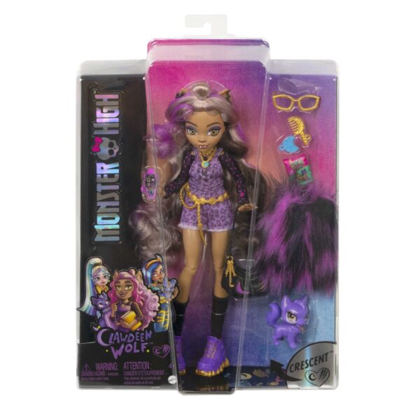 Monster High Doll, Clawdeen Wolf with Purple Streaked Hair in Signature Look ... - Image 6