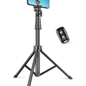 Cell Phone Tripod Stand & Selfie Stick, Extendable with Wireless Remote