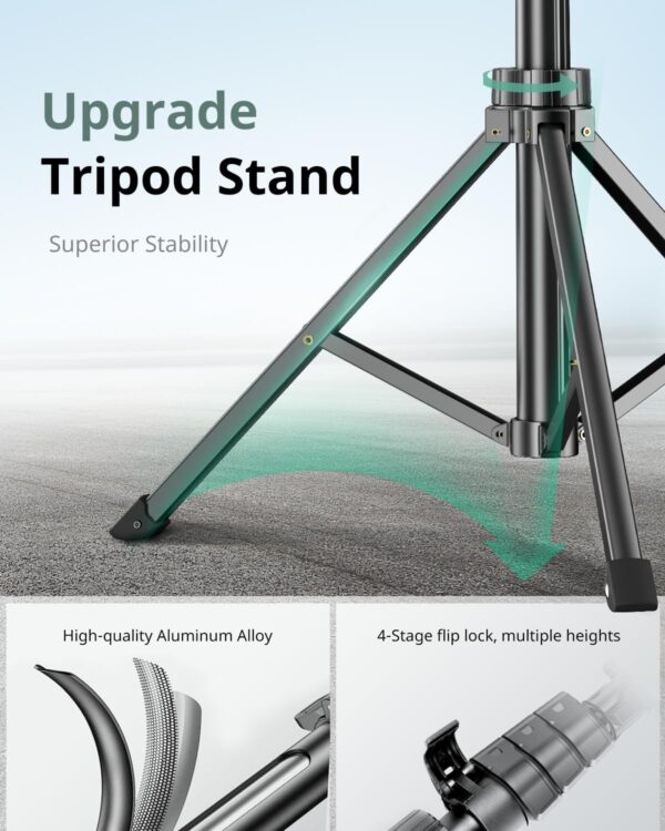 Cell Phone Tripod Stand & Selfie Stick, Extendable with Wireless Remote - Image 5