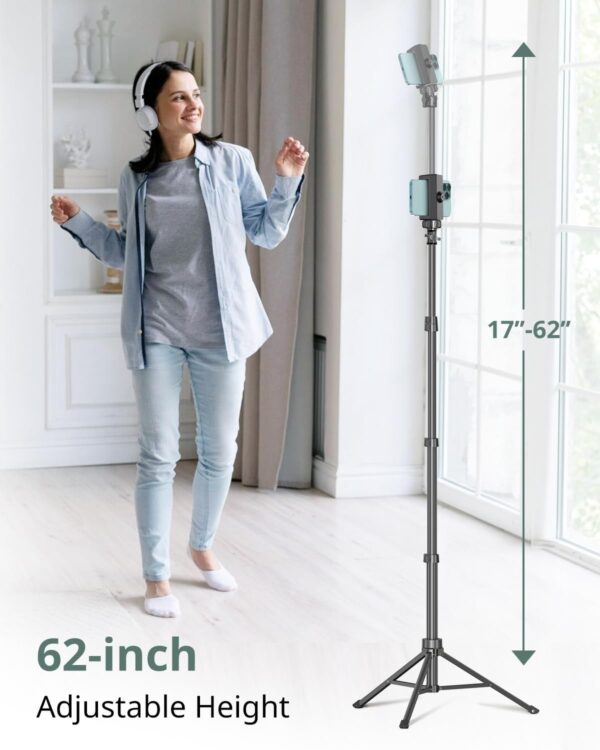 Cell Phone Tripod Stand & Selfie Stick, Extendable with Wireless Remote - Image 6