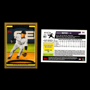 2006 Topps Update #UH42 Kazuo Matsui - Gold Parallel (#271/2006) - Rockies