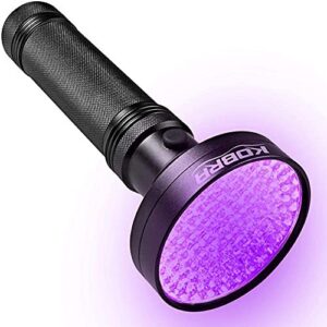 Black Light Flashlight - 100 LED UV Flashlight, Black Light for Pet Urine Stains