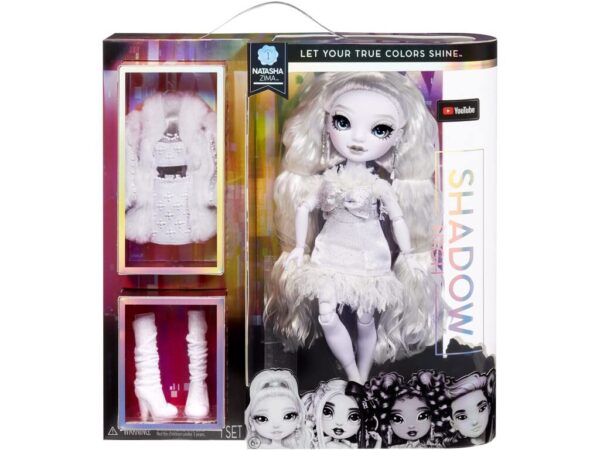 Rainbow High Natasha Zima Grayscale Fashion Doll with 2 Outfits Accessories,... - Image 4