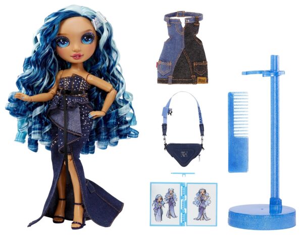 Rainbow High Fantastic Fashion Skyler Bradshaw - Blue 11” Fashion Doll & Playset - Image 7