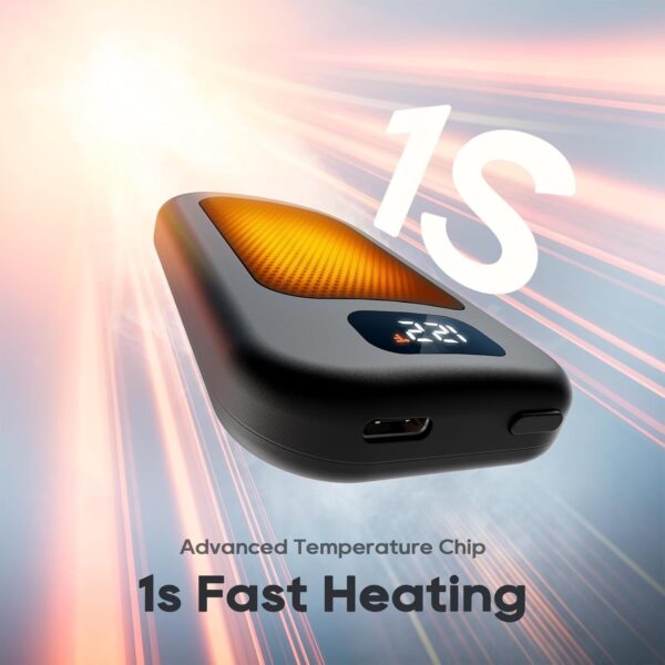 AI Hand Warmers Rechargeable 2 Pack, 3 Heat Levels (104–121°F), Battery Display - Image 5